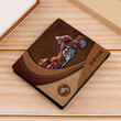 Motorcycle Brown Pattern Personalized Men's Wallet - HM015PS07 - BMGifts (formerly Best Memorial Gifts)