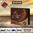 Motorcycle Brown Pattern Personalized Men's Wallet - HM015PS07 - BMGifts (formerly Best Memorial Gifts)