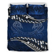 New Zealand Bedding Set Blue Manaia Maori Silver Fern Duvet Cover NZ041