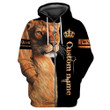 Custom Name Lion Queen 3D All Over Printed Shirt for Women L21