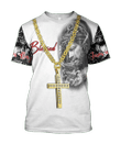 Jesus Tattoo with necklace 3D All Over Printed Shirts For Men and Women JS10