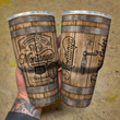Personalized Whiskey Wood Grain Tumbler H2028