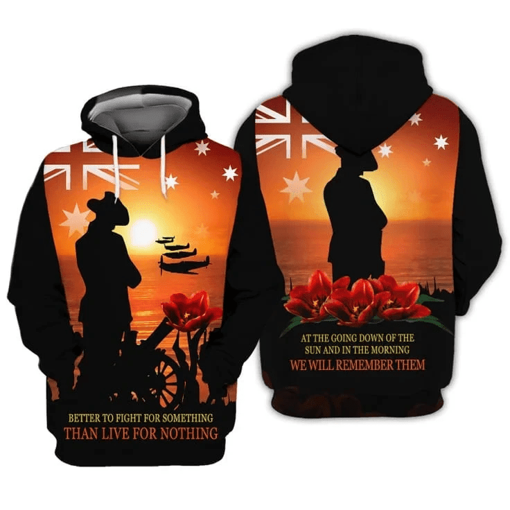 ANZAC Lest we forget 3D Shirts ANH6
