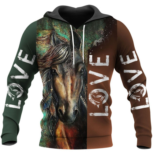 Love Horse 3D All Over Printed Shirts HR103