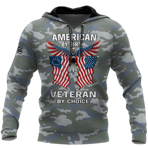 Camo American by Birth Veteran by Choice Veterans Day, Best gift for Independence Day, Memorial day - MMR1