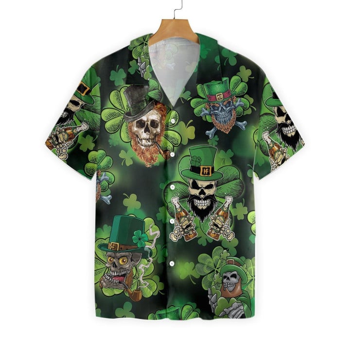 Leprechaun Skull Irish People Proud Hawaiian Shirt SPT2