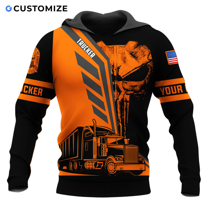 Personalized Gifts 3D All Over Print Shirts For Trucker TK34