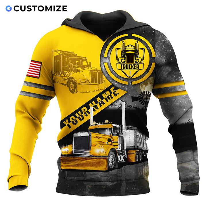 Personalized Gifts 3D All Over Print Shirts For Trucker TK36