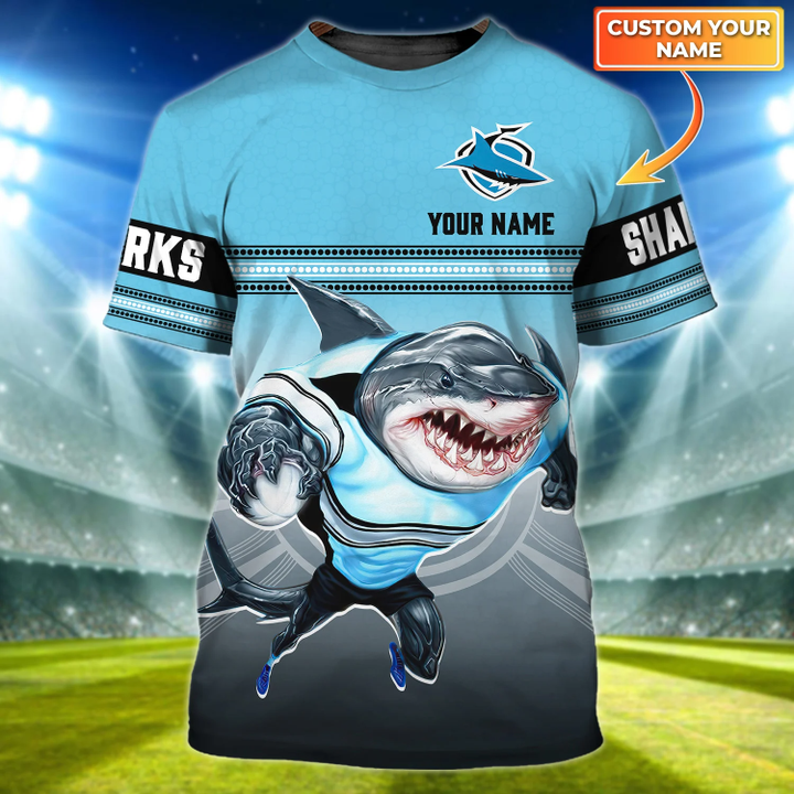 Personalized Cronulla-Sutherland Sharks 3D shirt NRLH7