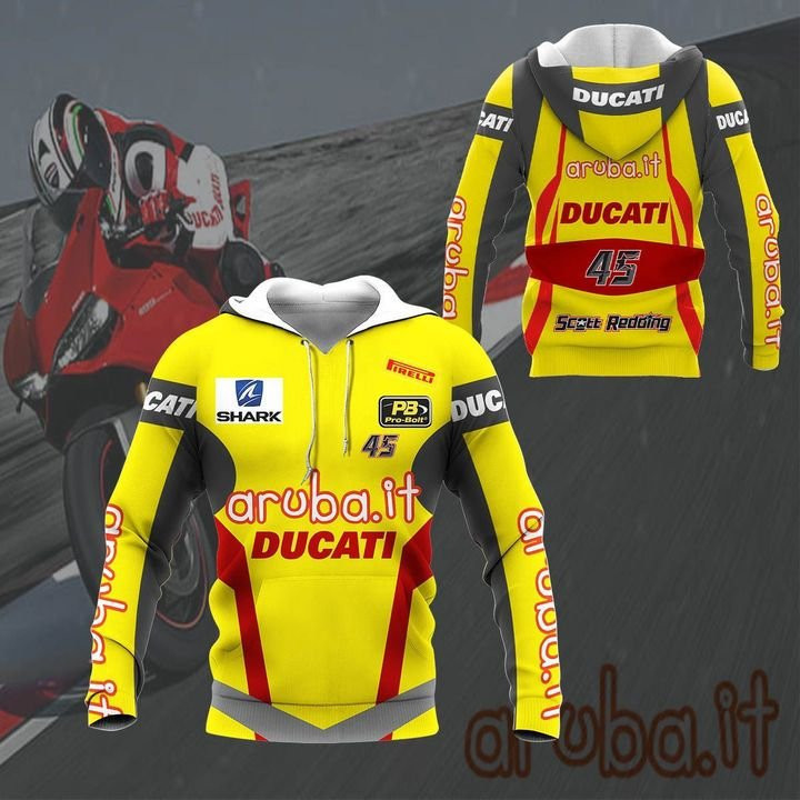 Ducati - Aruba.it racing SHIRTS - 3D ALL OVER PRINTED Ver 3