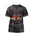 Knights Templar T Shirt - New Tactical Clothing Knight Templar T Shirt Novelty 3D - Gmasonic Store