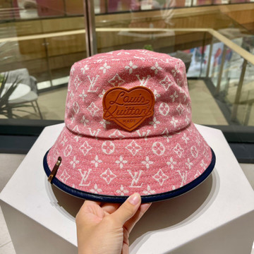 Louis Vuitton Monogram With Band Cotton Bucket Hat In Pink - Praise To  Heaven