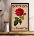 Canvas Better Days Are Coming Mija Poster