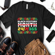 Apparel Black History Month Is All Year 24_7_365 - Black Pride Shirt Hoodie AP018