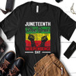 Apparel Black Red Freedom Juneteenth Real Independence Freedom Day Shirt Hoodie AP045
