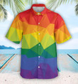 Apparel LGBT Polygon Pattern Hawaii Shirt - Hawaii Shirt HIS002