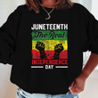 Black Red Freedom Juneteenth Real Independence Freedom Day Shirt Hoodie AP045