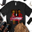 Black Womens Sistas Red and Black Graphic Shirt Hoodie AP127