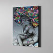 Canvas Black Girl Painting Afro Canvas Prints #2310H