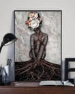 canvas Black Girl Strong Root Canvas Prints
