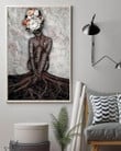 Canvas Black Girl Strong Root Canvas Prints