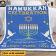 Fleece Blanket Hanukkah Celebration FBL065