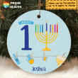 Happy Hanukkah Personalized Ornament OR0050