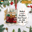 Mother and Daughter, Best Friend for Life Personalized Christmas Ornament OR0224