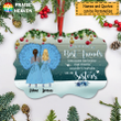 God Made Us Best Friends Personalize Ornament OR0098
