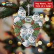 Snowman Family Cut Shape Christmas Ornament OR0275
