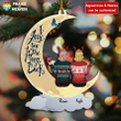 Bestie To The Moon & Back Cut Shape Christmas Ornament OR0352