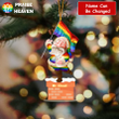 Santa Pride Personalized Cut Shape Christmas Ornament OR0254