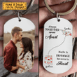 Always Together Never Apart Personalized Steel/ Aluminum Keychain KC014