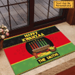 Happy Kwanzaa Personalized Outdoor Indoor Doormat DO0032