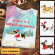 Dachshund Personalized Dog Christmas Tie Dye Shirt Sweatshirt Hoodie AP425