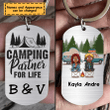 Camping Partner For Life Personalized Valentine Steel Keychain KC013