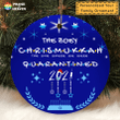 One We Quarantined 2021 - Funny Chrismukkah Personalized Ornament OR0054