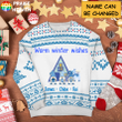 Happy Hanukkah Cute Gnome With Menorah Dreidel 3D-Printed Christmas Ugly Sweatshirt Hoodie AP547