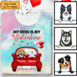 My Dogs Are My Valentine Truck Personalized Tie Dye Shirt Sweatshirt Hoodie AP579