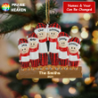 Flannel Family Personalized Christmas Cut Shape Ornament OR0329