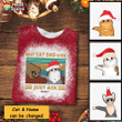 Best Cat Dad Fluffy Cat Christmas Bleached Shirt Sweatshirt Hoodie AP458