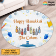 Happy Hanukkah Family Round Rug RU029