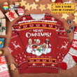 Dogs Snowman Christmas 3D-Printed Christmas Ugly Sweatshirt Hoodie AP581