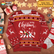 Merry Christmas 3D-Printed Christmas Ugly Sweatshirt Hoodie AP477