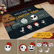 Welcome To Halloween Town Personalized Doormat DO0021