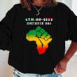 Junenth Ancestors Black Emancipation Gift Shirt Hoodie AP082