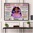 Canvas Prints Poster Wall Art Custom You Are Fabulous and You Are Loved PT0046