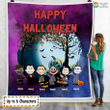 Fleece Blanket Personalized Halloween Happy Halloween FBL032