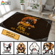Just A Woman Who Loves Dog And Halloween Horizontal Rug RU010