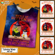 You Just Flipped My Witch Switch Halloween Cat 3D Galaxy Shirt Sweatshirt AP302